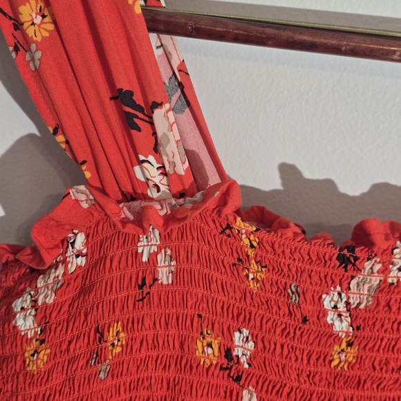 Isabel Maternity by Ingrid & Isabel Red Smocked Dress - Picture 6 of 6